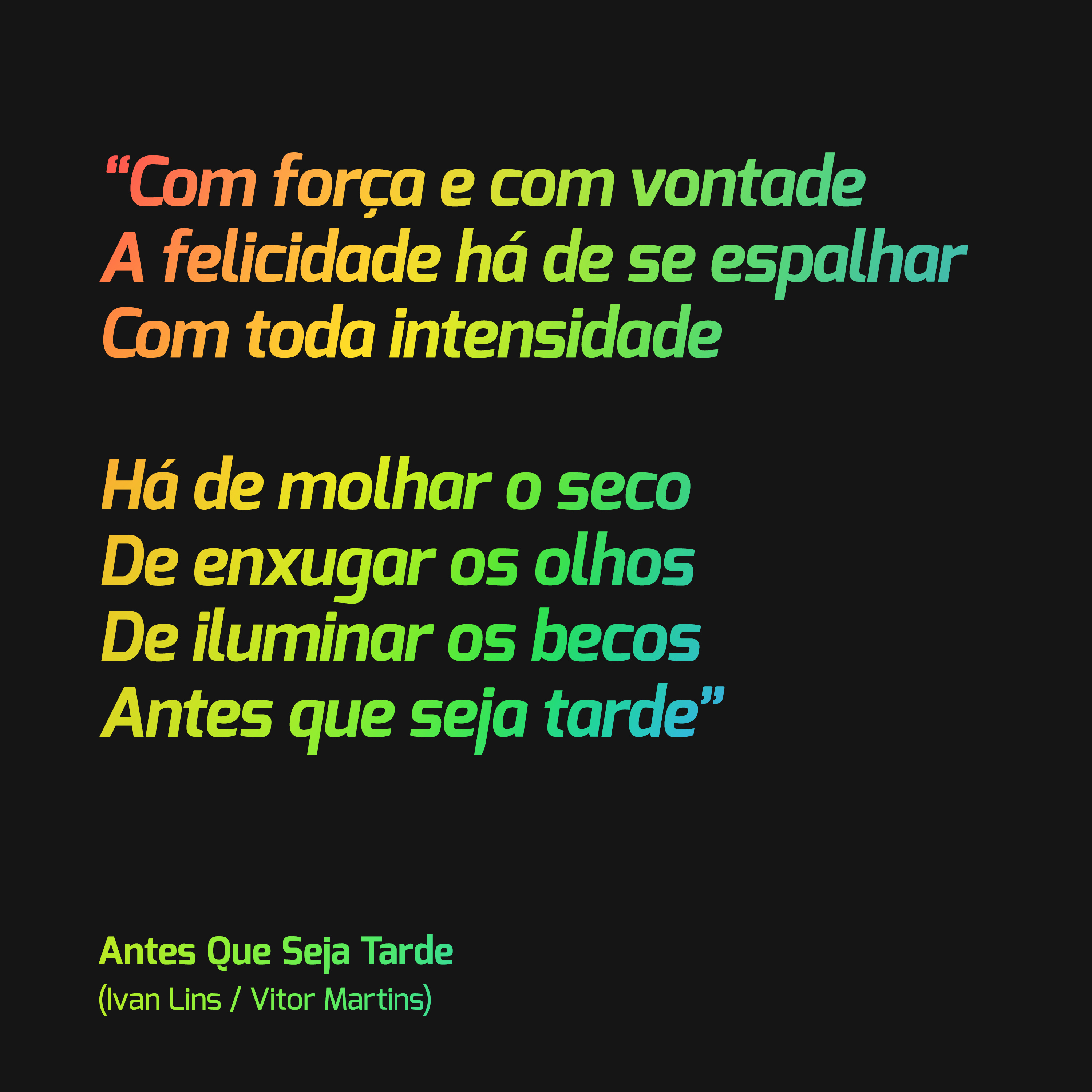 Antes Que Seja Tarde